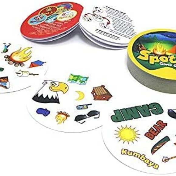 Spot It Gone Camping Card Game Party Playing Cards Games for Kids - Picture 5 of 6